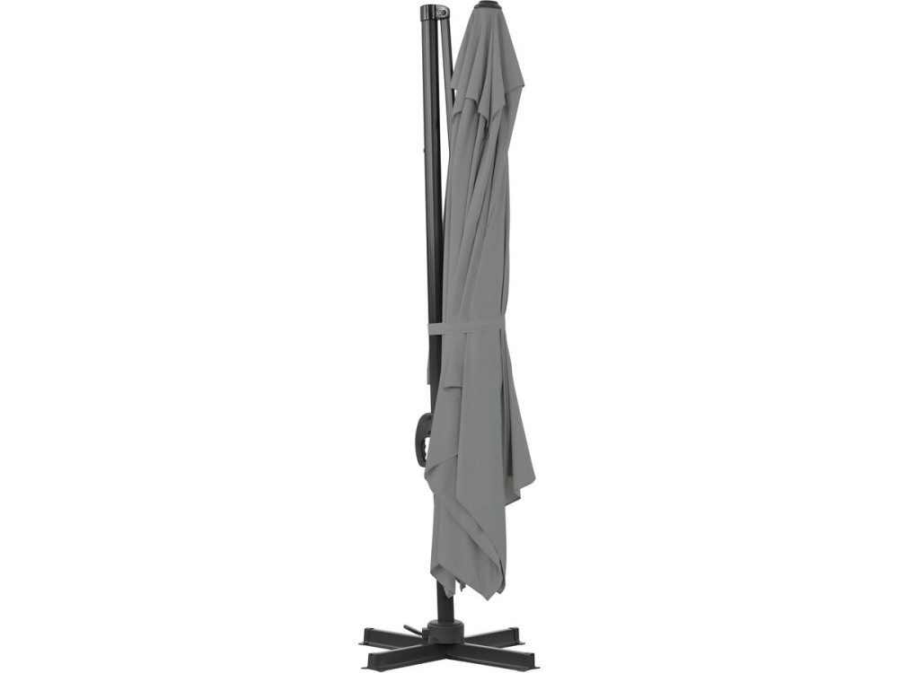 Ampelschirm aus Aluminium "Sky 4" - 3 x 4 m - Grau