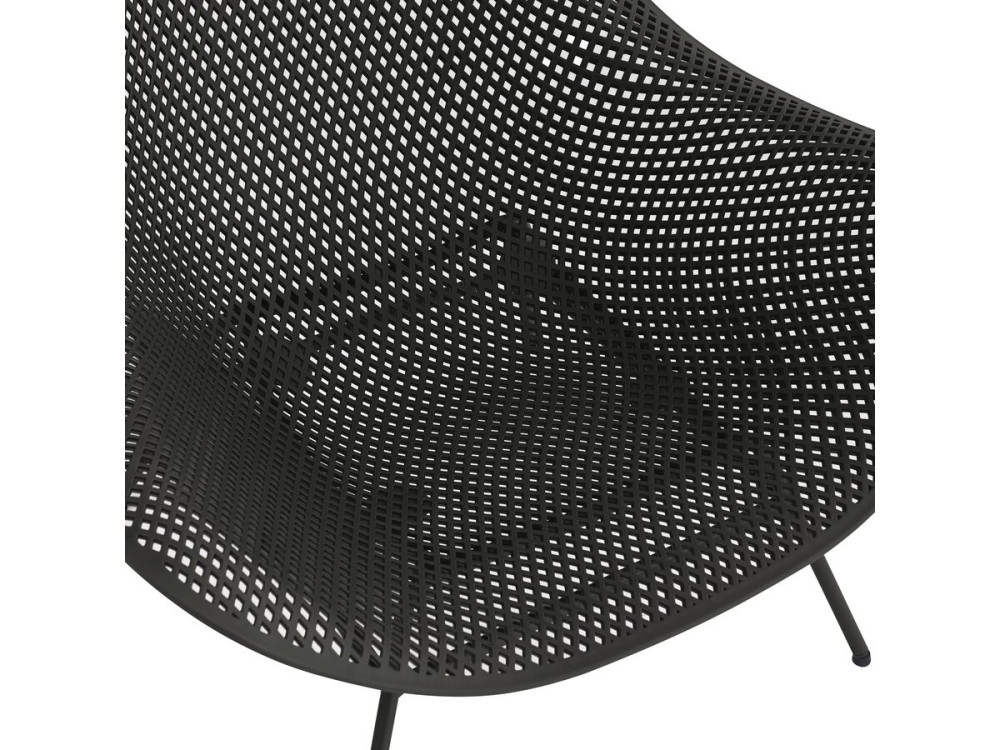 2er-Set Gartensessel mit Couchtisch "Soléna" - Schwarz