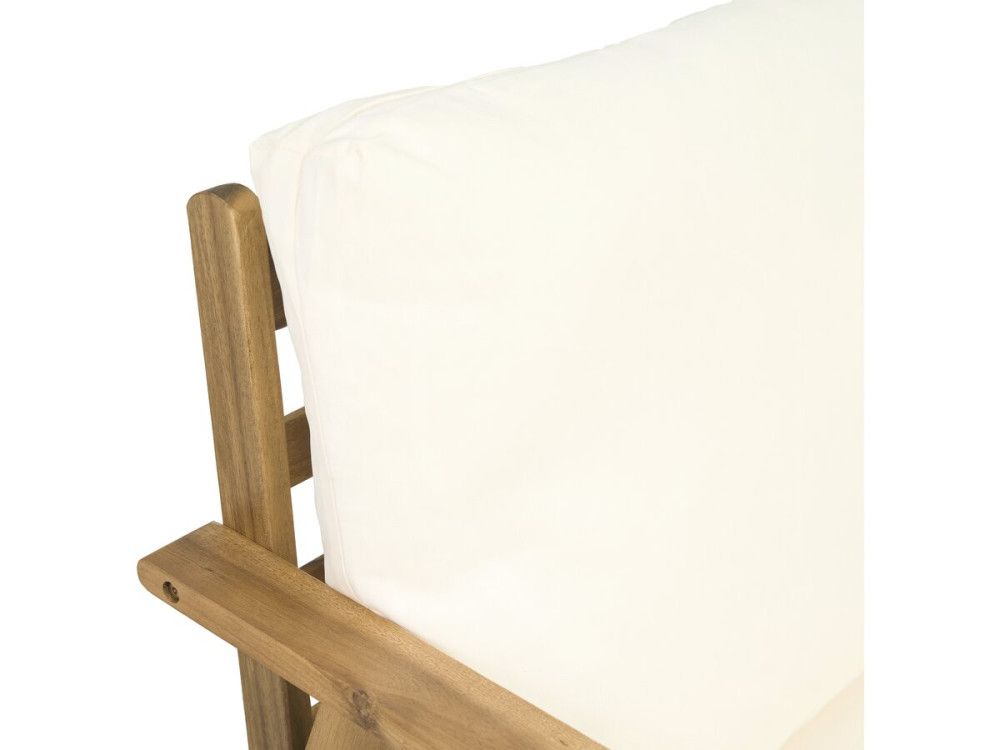 Gartenmöbel aus Akazienholz mit Kissen "Chilwell" - 5 Sitzplätze - Beige