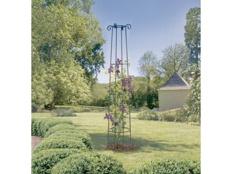Dekohalter - "Obelisk" - Ø 0.41 x 2.00 m - Rost antik