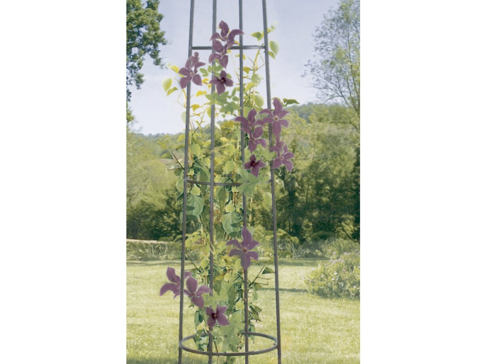 Dekohalter - "Obelisk" - Ø 0.41 x 2.00 m - Rost antik