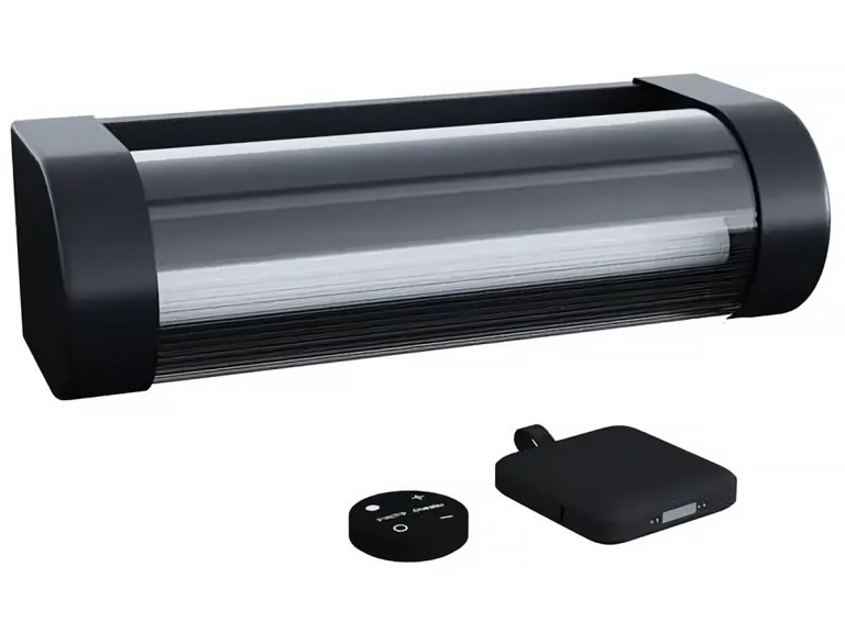 Solar-Wandleuchte aufladbar Booster "Loma" 150 bis 900 Lumen - Schwarz