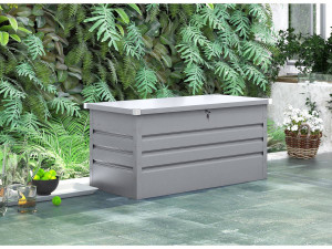 Gartenbox aus Metall "Store" - 480 l - Silberfarben 2