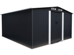 Metallgerätehaus mit Schiebetür "Boston" - 13 m² - Grau