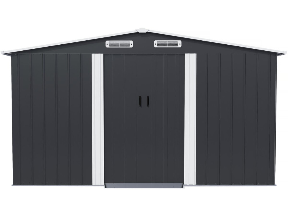 Metallgerätehaus mit Schiebetür "Boston" - 13 m² - Grau