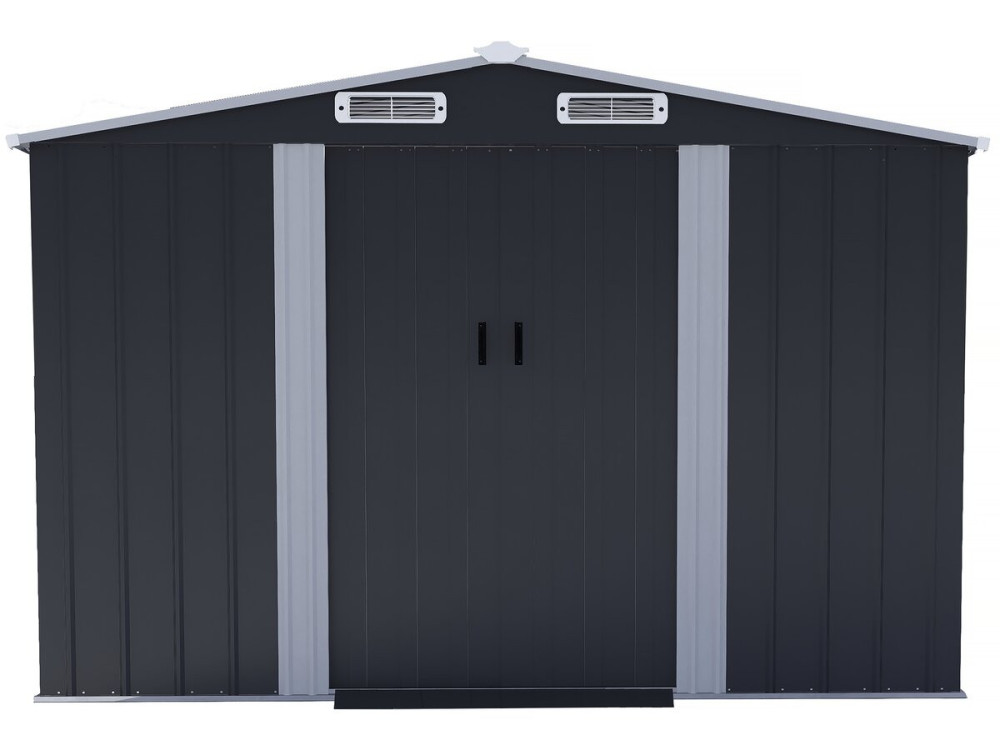 Metallgerätehaus mit Schiebetür "Boston" - 8 m² - Grau
