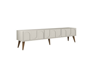 TV-Ständer Lyon“ aus Holz – 180 x 35 x 44 cm – Creme/Walnuss