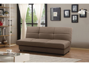 Schlafsofa zum Aufklappen "Enza" - 185 x 84 x 85 cm - 3-Sitzer - Taupe 2