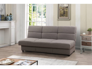 Schlafsofa zum Aufklappen "Enza" - 185 x 84 x 85 cm - 3-Sitzer - Grau 2