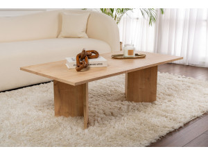 Couchtisch aus Holz „Sabin“ – 60 x 119 x 40 cm – Saphir-Eiche 2
