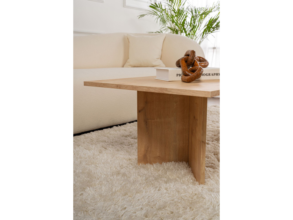 Couchtisch aus Holz „Sabin“ – 60 x 119 x 40 cm – Saphir-Eiche