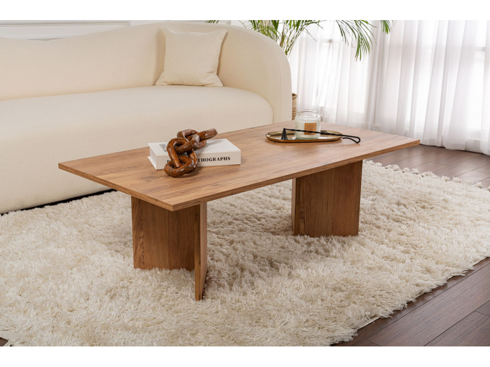Couchtisch aus Holz „Sabin” – 60 x 119 x 40 cm – Atlantische Kiefer