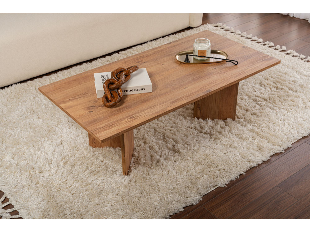 Couchtisch aus Holz „Sabin” – 60 x 119 x 40 cm – Atlantische Kiefer