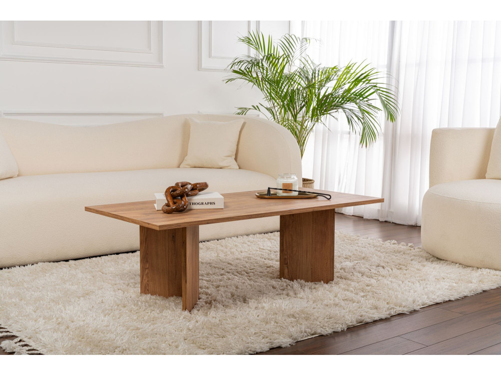 Couchtisch aus Holz „Sabin” – 60 x 119 x 40 cm – Atlantische Kiefer