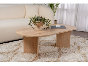 Couchtisch aus Holz „Sable“ – 60 x 119 x 40 cm – Saphir-Eiche 2