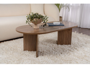 Couchtisch aus Holz „Sable“ – 60 x 119 x 40 cm – Nussbaum 2