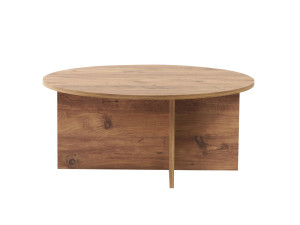Couchtisch „Soleil“ aus Holz – 90 x 90 x 40 cm – Atlantische Kiefer