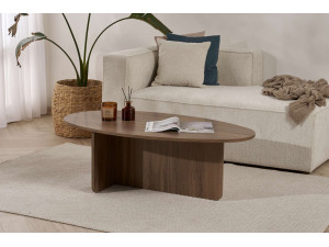 Couchtisch aus Holz "Orba" - 120 x 65 x 40 cm - Walnussholz 2