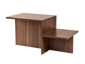 Couchtisch „Harmony“ aus Holz – 80 x 40 x 40 cm – Walnuss