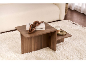 Couchtisch „Harmony“ aus Holz – 80 x 40 x 40 cm – Walnuss 2