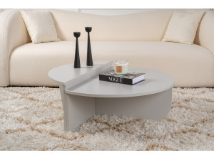 Couchtisch aus Holz "Orion" 90 x 60 x 30 cm - Grau 2