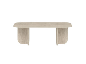 Couchtisch „Becaj“ aus Holz – 120 x 60 x 41 cm – Travertin