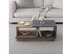Couchtisch aus Holz "Consept" - 90 x 45 x 36 cm - Anthrazitgrau 2
