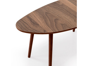 Holz Couchtisch "Nora" 100 x 50 x 45 cm - Nussbaum 2