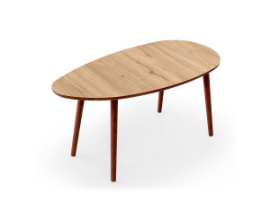 Holz Couchtisch "Nora" 100 x 50 x 45 cm - Eiche