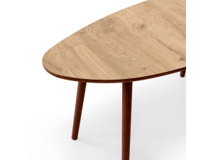 Holz Couchtisch "Nora" 100 x 50 x 45 cm - Eiche 2