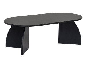 Couchtisch aus Holz "Melina" 120 x 60 x 40 cm - Schwarzes Holz