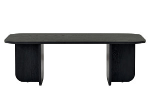 Couchtisch aus Holz "Akira" 120 x 60 x 41 cm - Schwarzes Holz