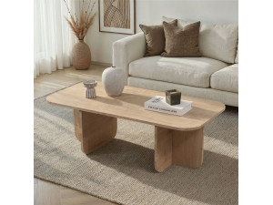 Couchtisch aus Holz "Akira" 120 x 60 x 41 cm - Saphir-Eiche 2