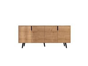 Holzbüffet "Latina" - 180 x 45 x 80 cm - Hellbraun