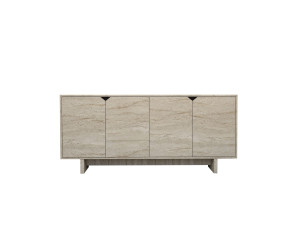 Anrichte aus Holz "Turan" - 180 x 40 x 81 cm - Travertin
