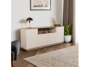 Holzbuffet "Arista" - 180 x 44 x 75 cm - Beige 2