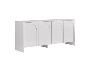 Holzanrichte "Arlen" - 180 x 45 x 80 cm - Weiß