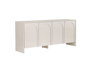 Anrichte aus Holz "Arlen" - 180 x 45 x 80 cm - Creme