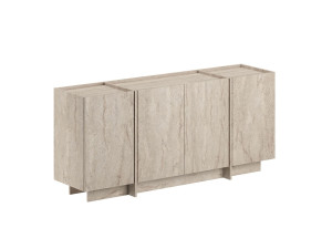 Anrichte aus Holz "Dorma" - 180 x 45 x 80 cm - Travertin