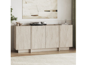 Anrichte aus Holz "Dorma" - 180 x 45 x 80 cm - Travertin 2