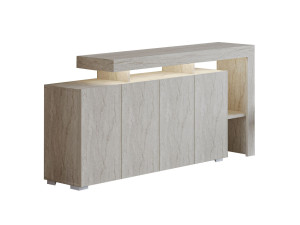 Anrichte aus Holz "Beliz" - 170 x 35 x 80 cm - Travertin