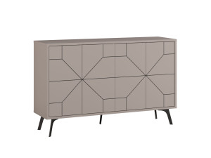 Holzanrichte "Dune" - 123 x 35 x 62 cm - Helles Mokka