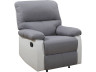 Relax-Sessel "Lincoln" - 90 x 89 x 103 cm - Weiß / Hellgrau