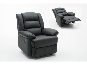 Relax-Sessel "Buckingham" - 85 x 93 x 100 cm - Schwarz