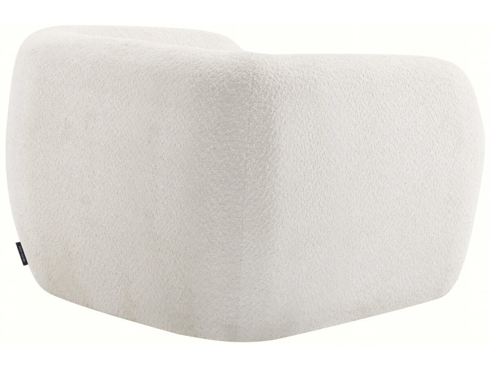 Sessel aus Bouclé-Stoff "Washington" - Weiß