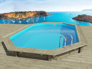 Holzpool "Miami 120" - 4,86 x 3,36 x 1,20 m