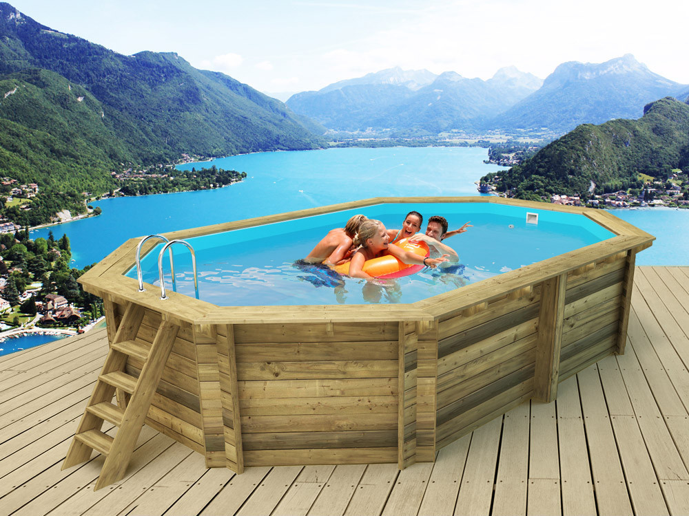 Holzpool "Miami 120" - 4,86 x 3,36 x 1,20 m