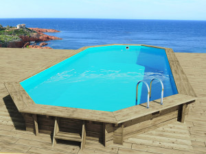 Holzpool "Ibiza 145" - 8,57 x 4,57 x 1,45 m