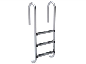 Treppe aus Edelstahl - 3 Stufen