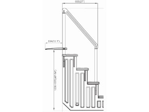 Einfache Treppe für Kunststoff-Pool 2